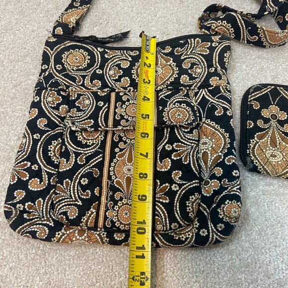 VERA BRADLEY Caffe Latte Shoulder Bag Crossbody Adjustable Straps Retired "READ" - Picture 7 of 9